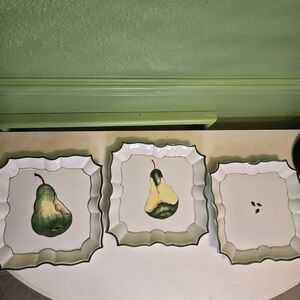 Vintage Vietri disappearing pear wall.plates 3